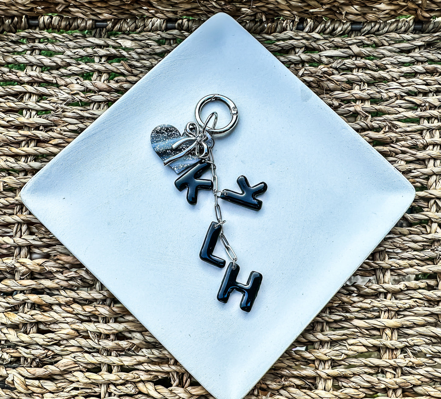 Enchanted Custom Initial Keychain