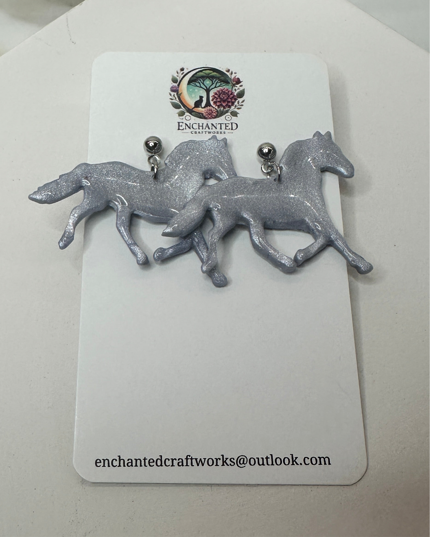 Wild Spirit Dangles – Running Horse Earrings