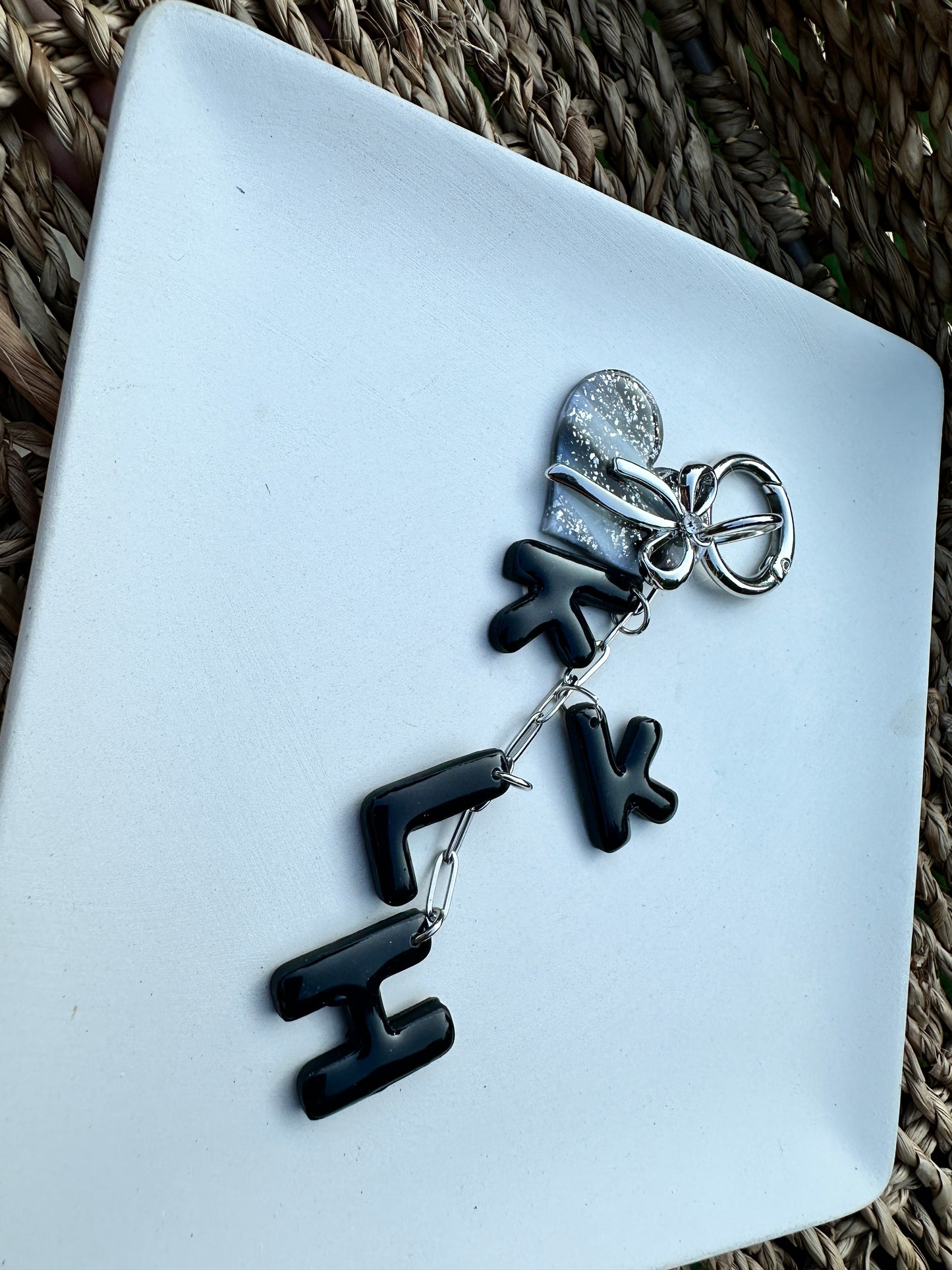Enchanted Custom Initial Keychain