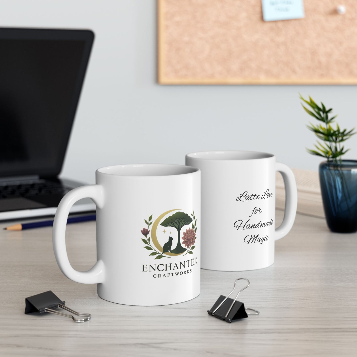 Ceramic Mug with Floral Design, Elegant Coffee Cup, Customizable Gift for Friends, Inspirational Tea Mug, Home & Office Decor