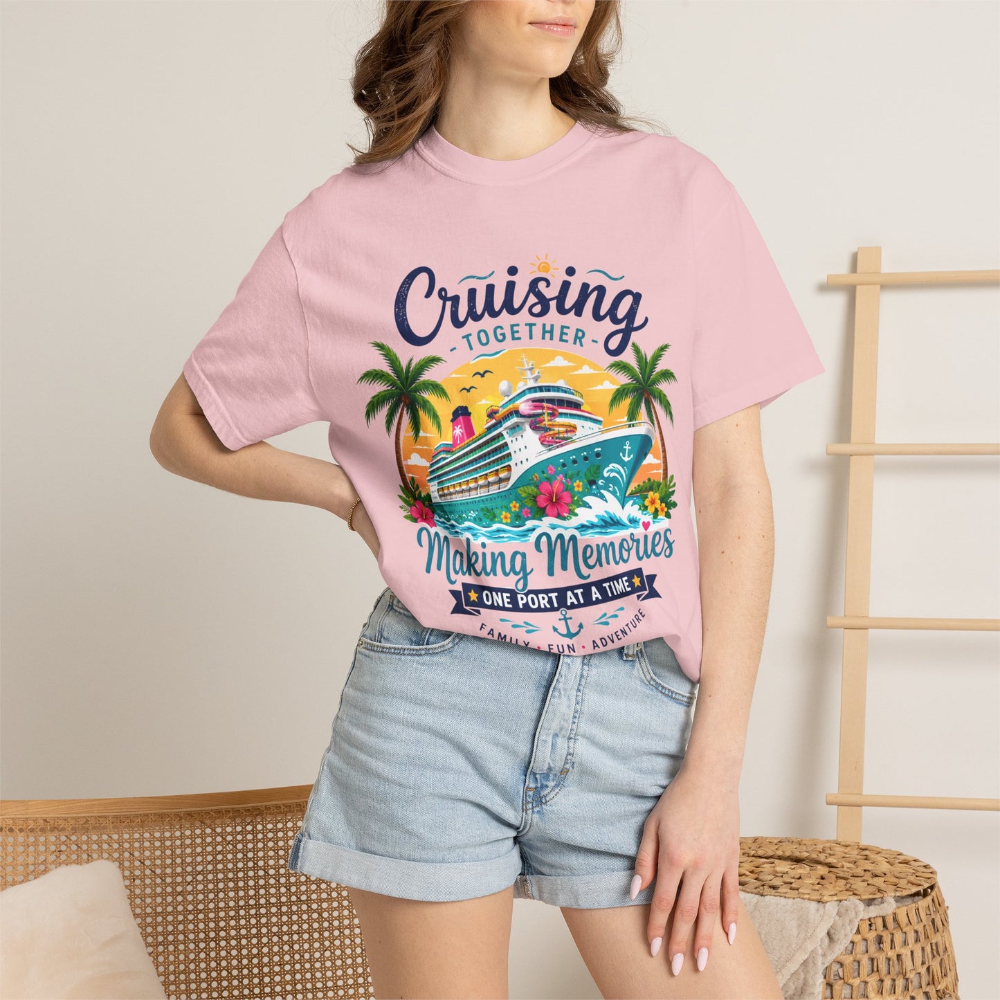 Cruising Together T-Shirt — “Making Memories One Port at a Time” Cruise Vacation Tee