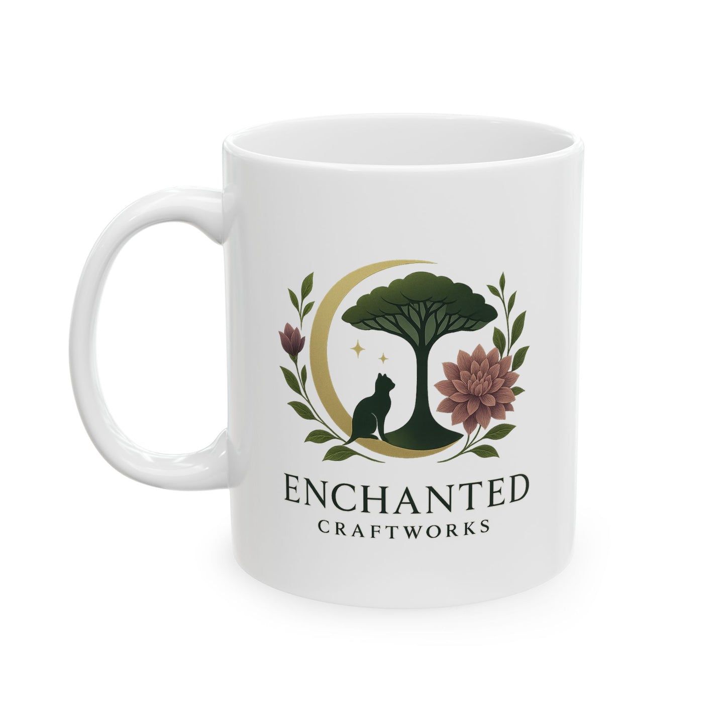 Ceramic Coffee Mug - Enchanted Gardens Design - Ideal Gift for Plant Lovers, Birthdays, Housewarming, Home Decor, Tea Lovers