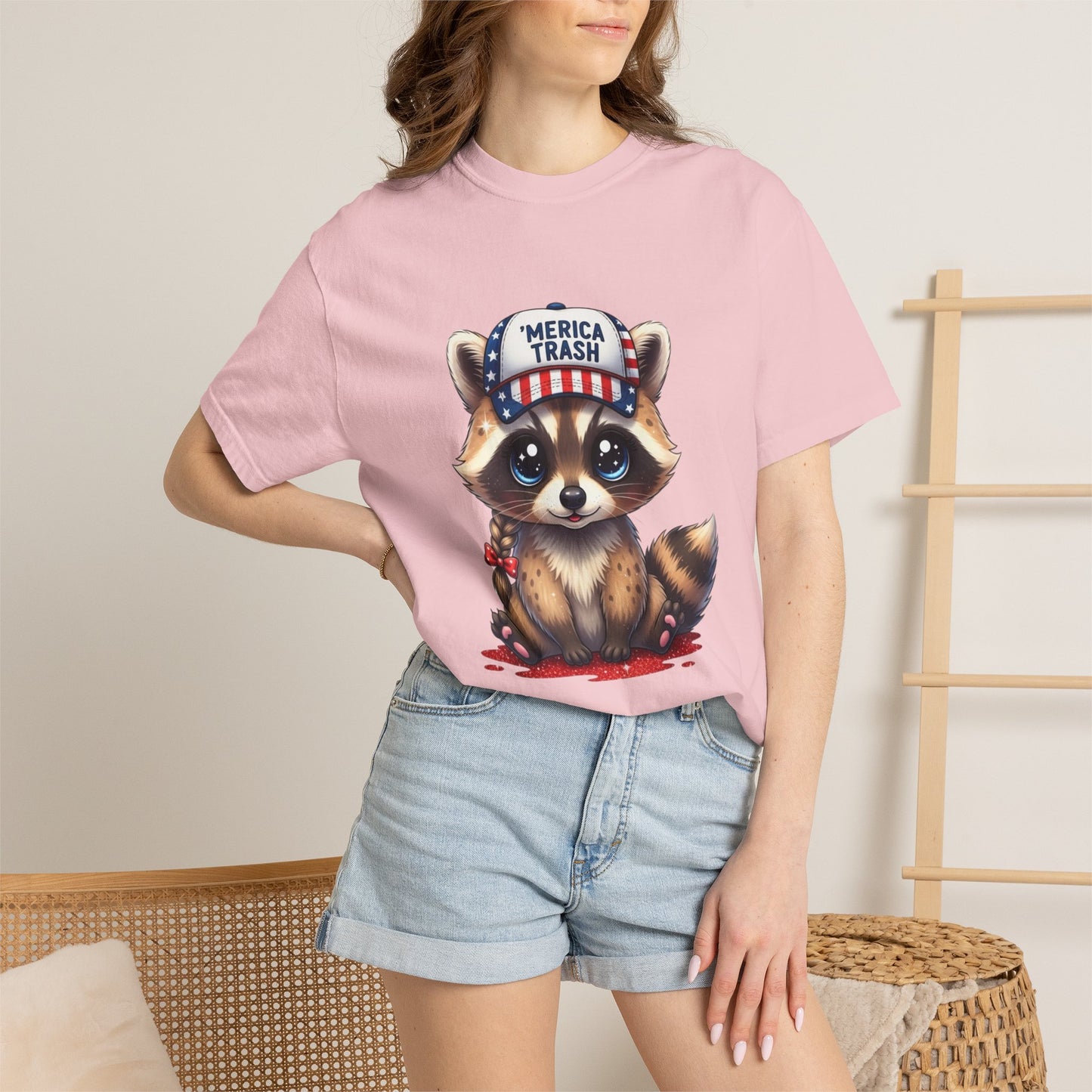 Cute Puppy Graphic T-Shirt — Adorable Dog Wearing ‘FERAL’ Cap