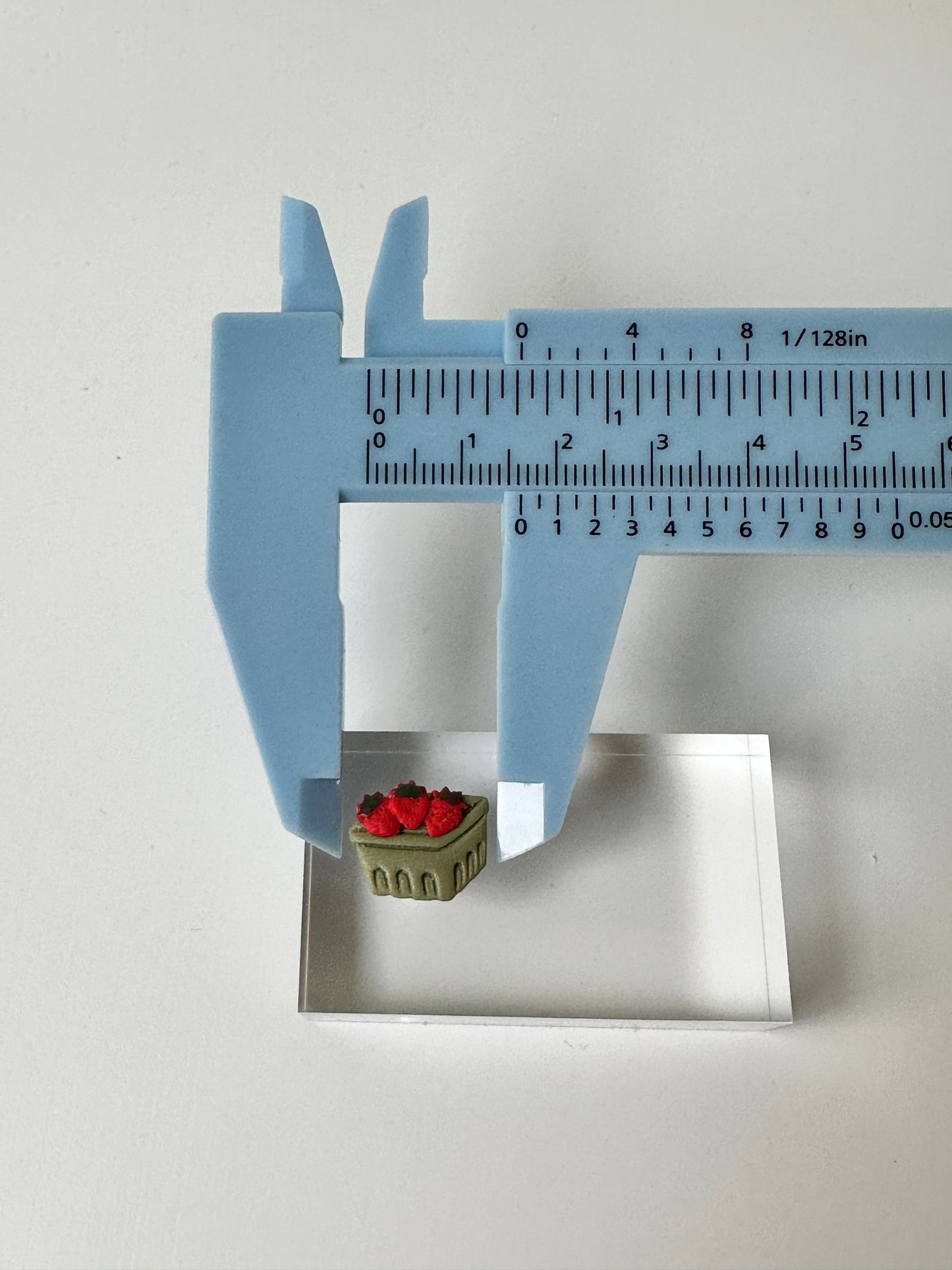 Strawberry Basket Studs – Polymer Clay Earrings