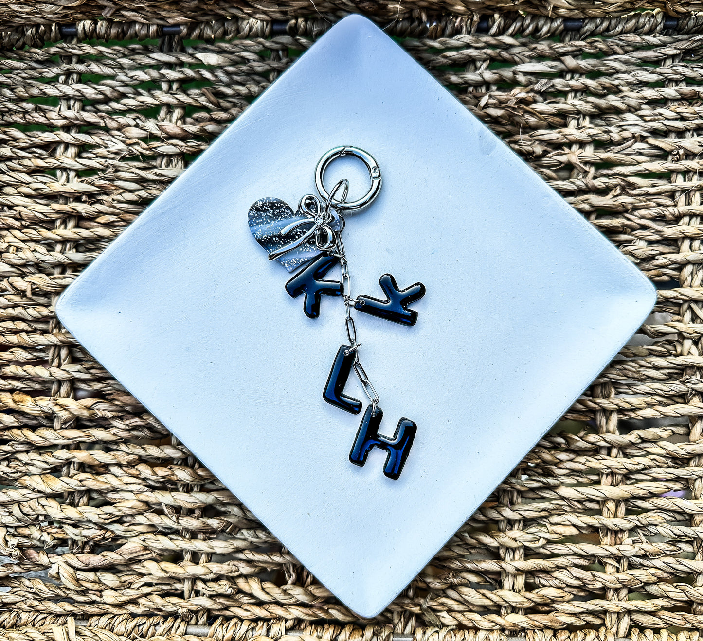 Enchanted Custom Initial Keychain