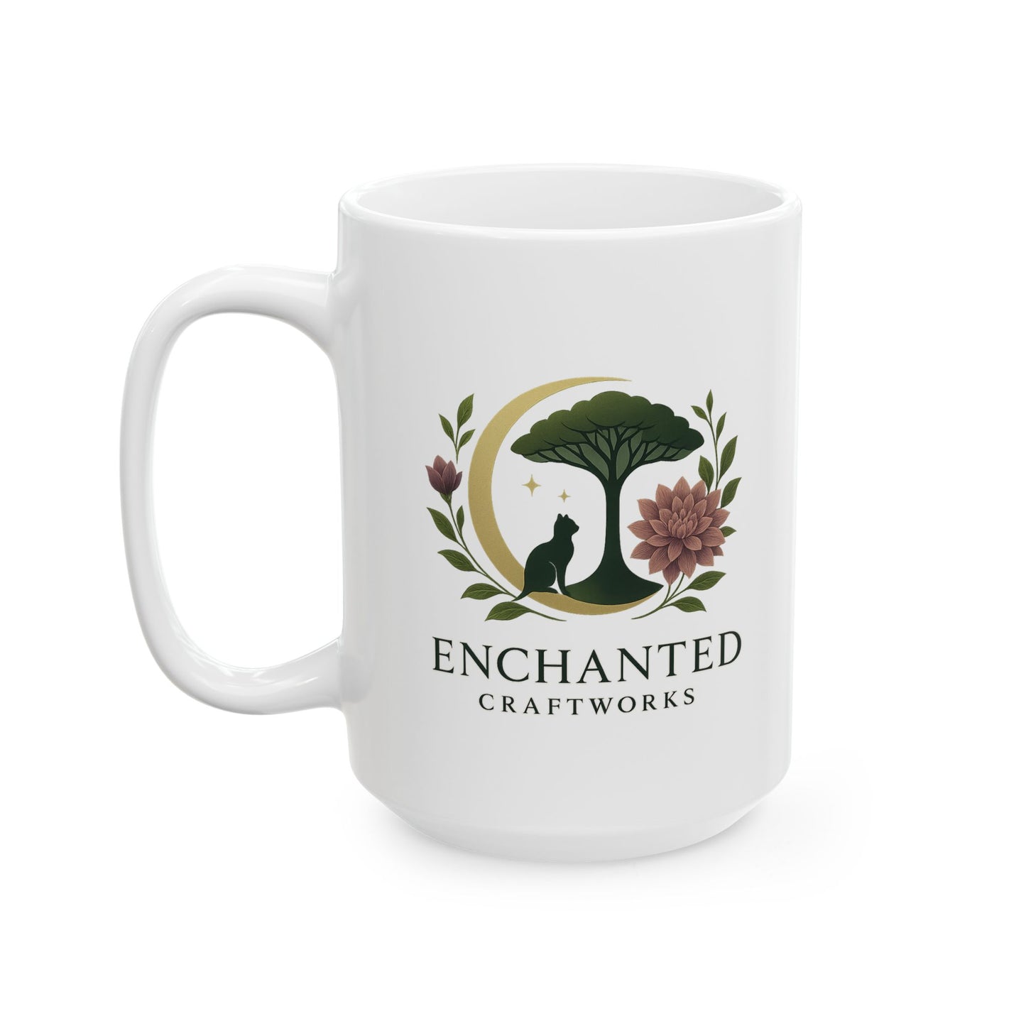 Ceramic Coffee Mug - Enchanted Gardens Design - Ideal Gift for Plant Lovers, Birthdays, Housewarming, Home Decor, Tea Lovers