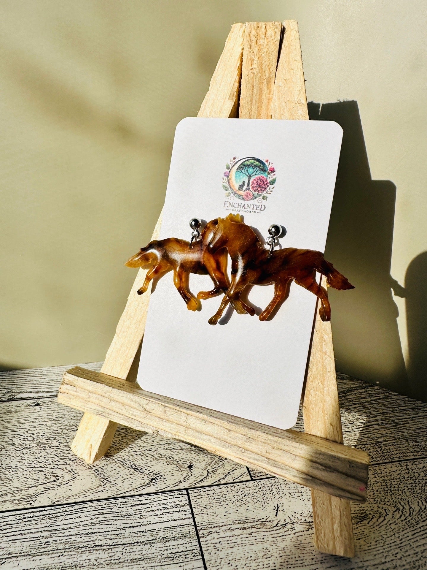 Wild Spirit Dangles – Running Horse Earrings