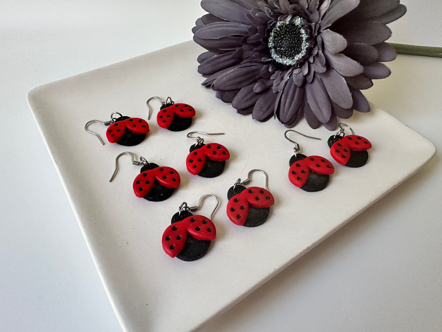 Enchanted Ladybug Dangles