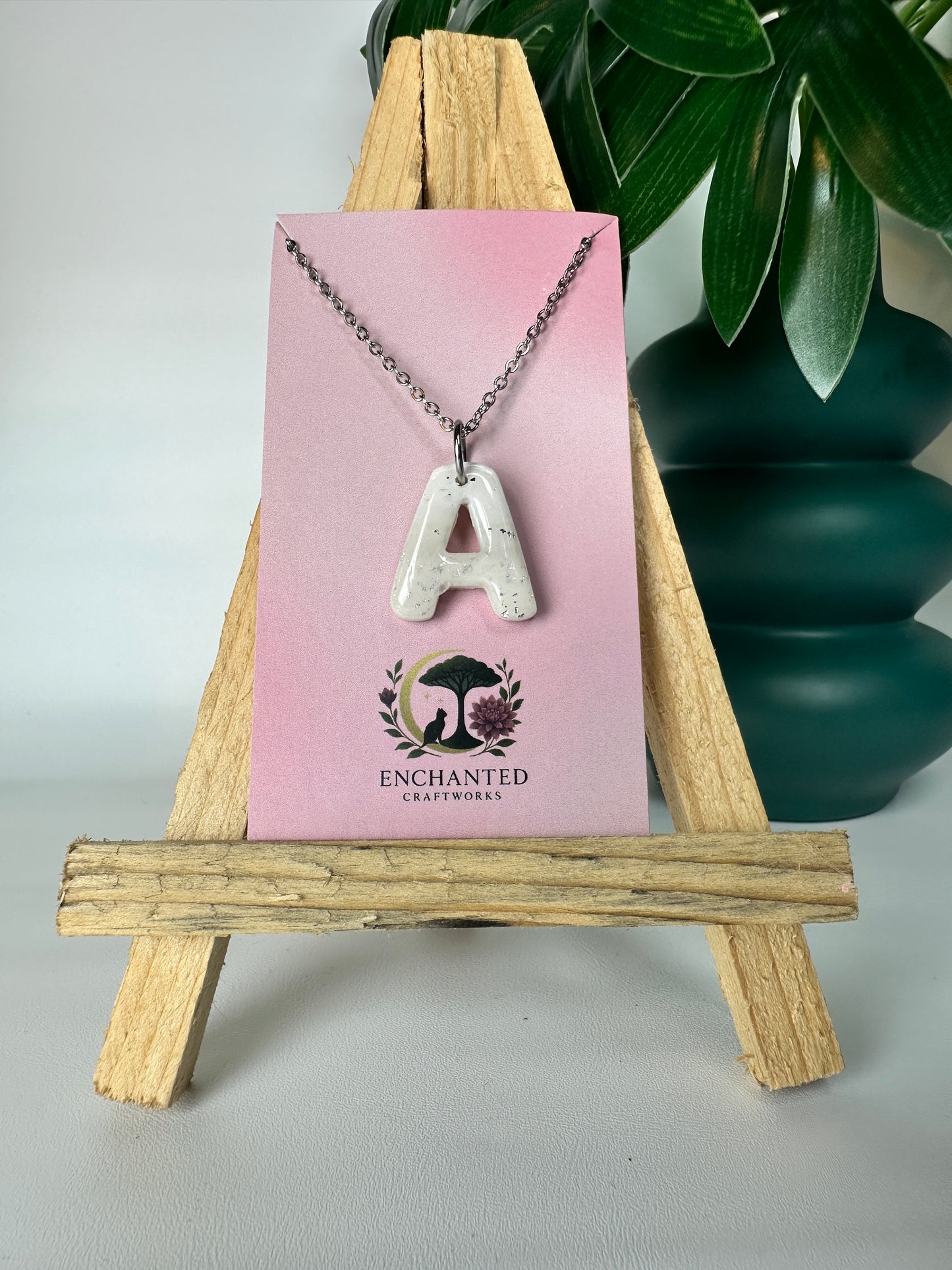 Enchanted Initial Necklace – A Personalized Touch of Magic