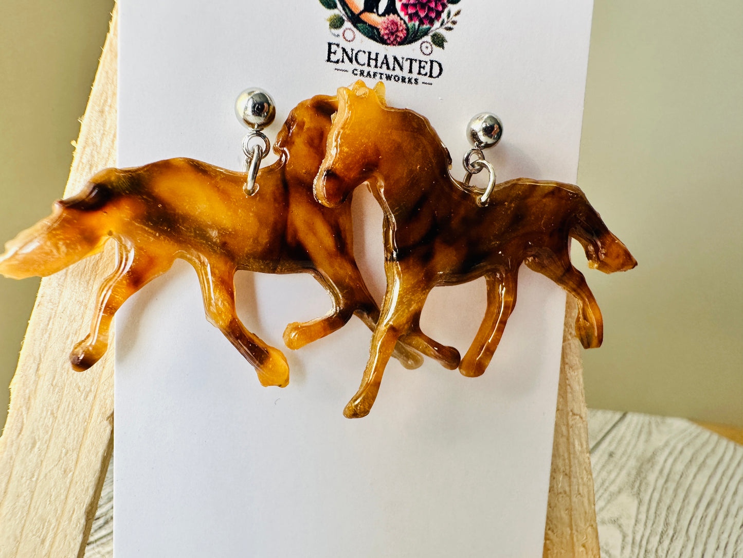 Wild Spirit Dangles – Running Horse Earrings
