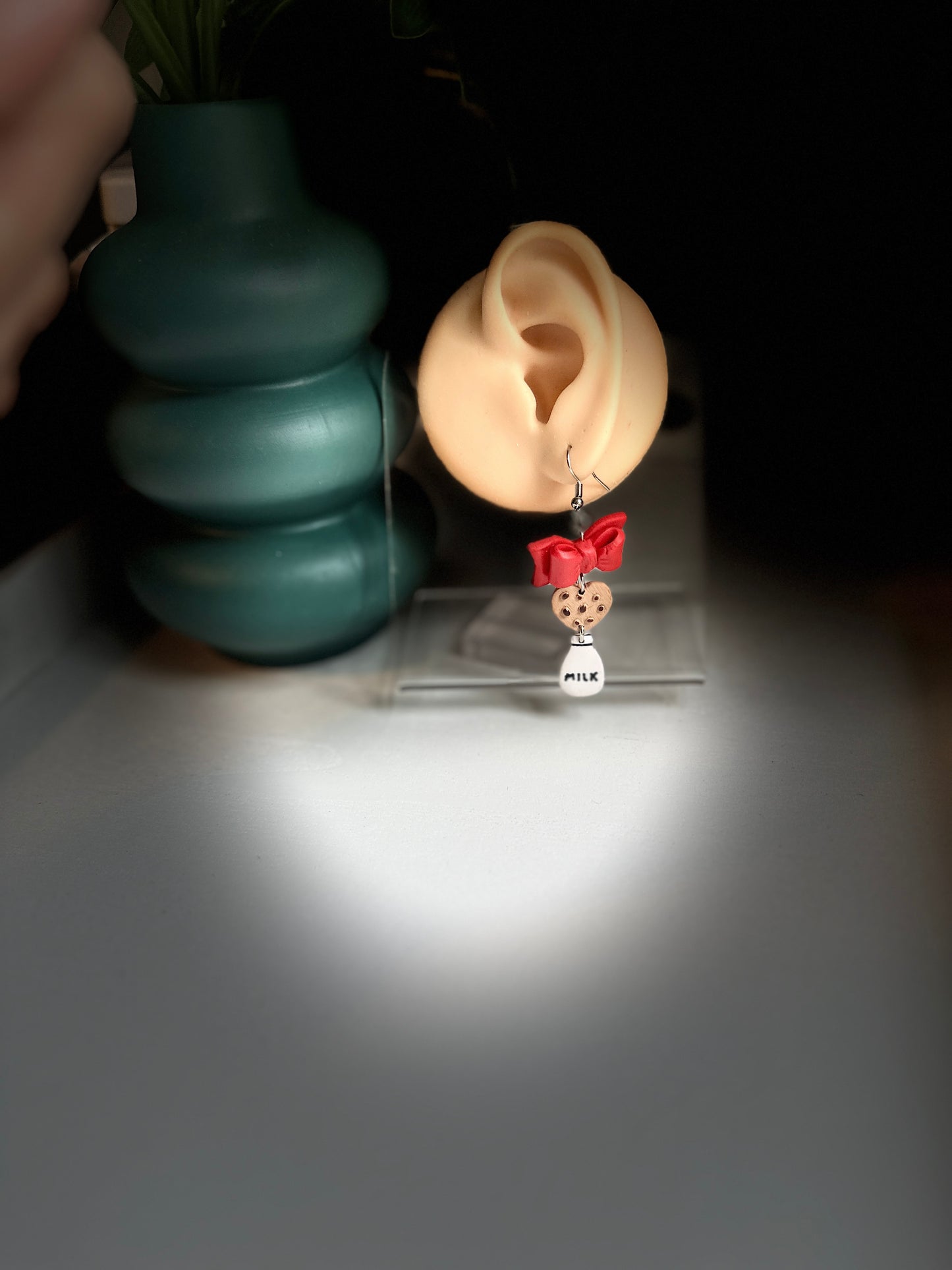 Milk & Cookies Charm Polymer Clay Earrings