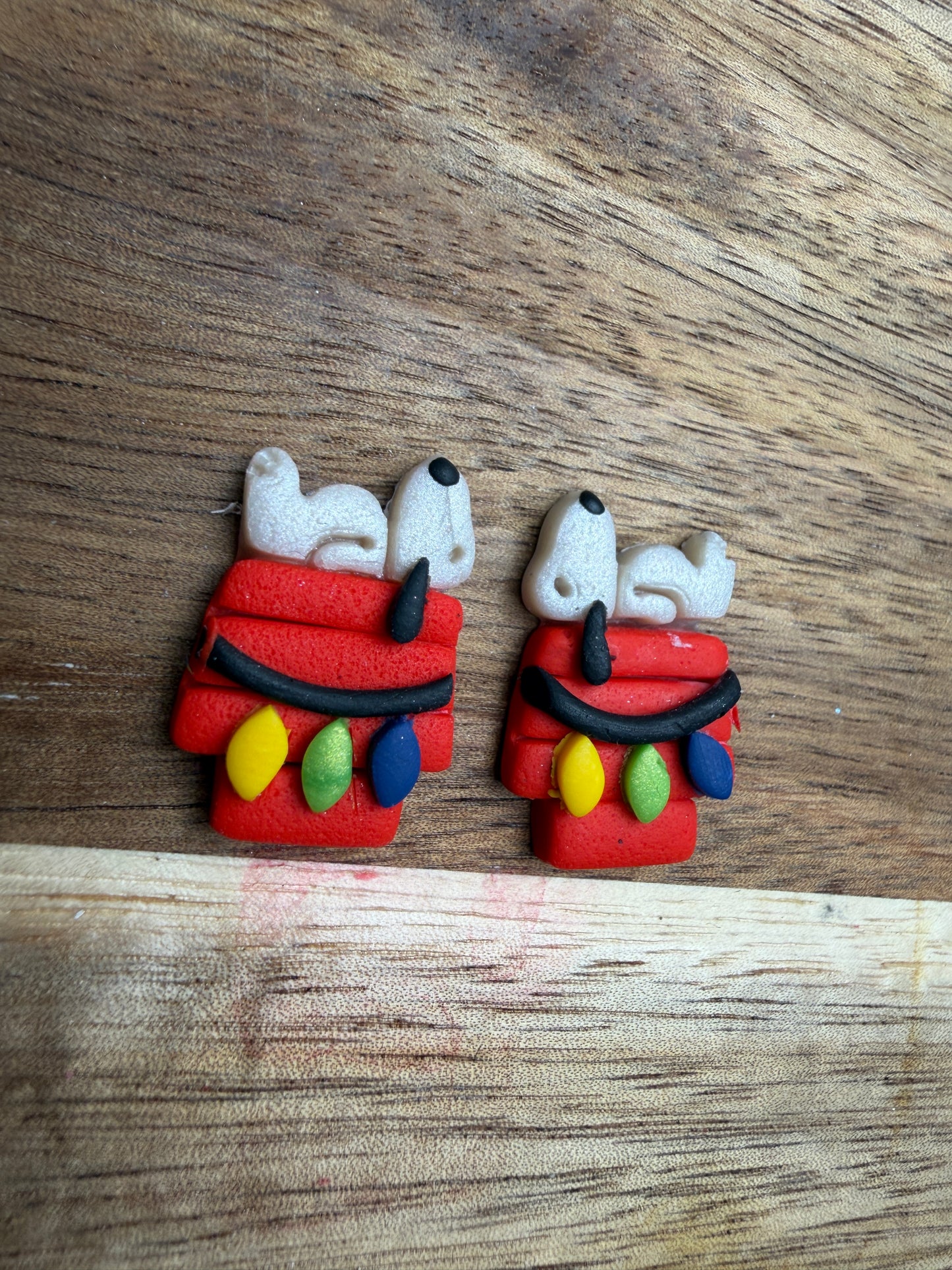 Dog House polymer Clay Dangles Earrings