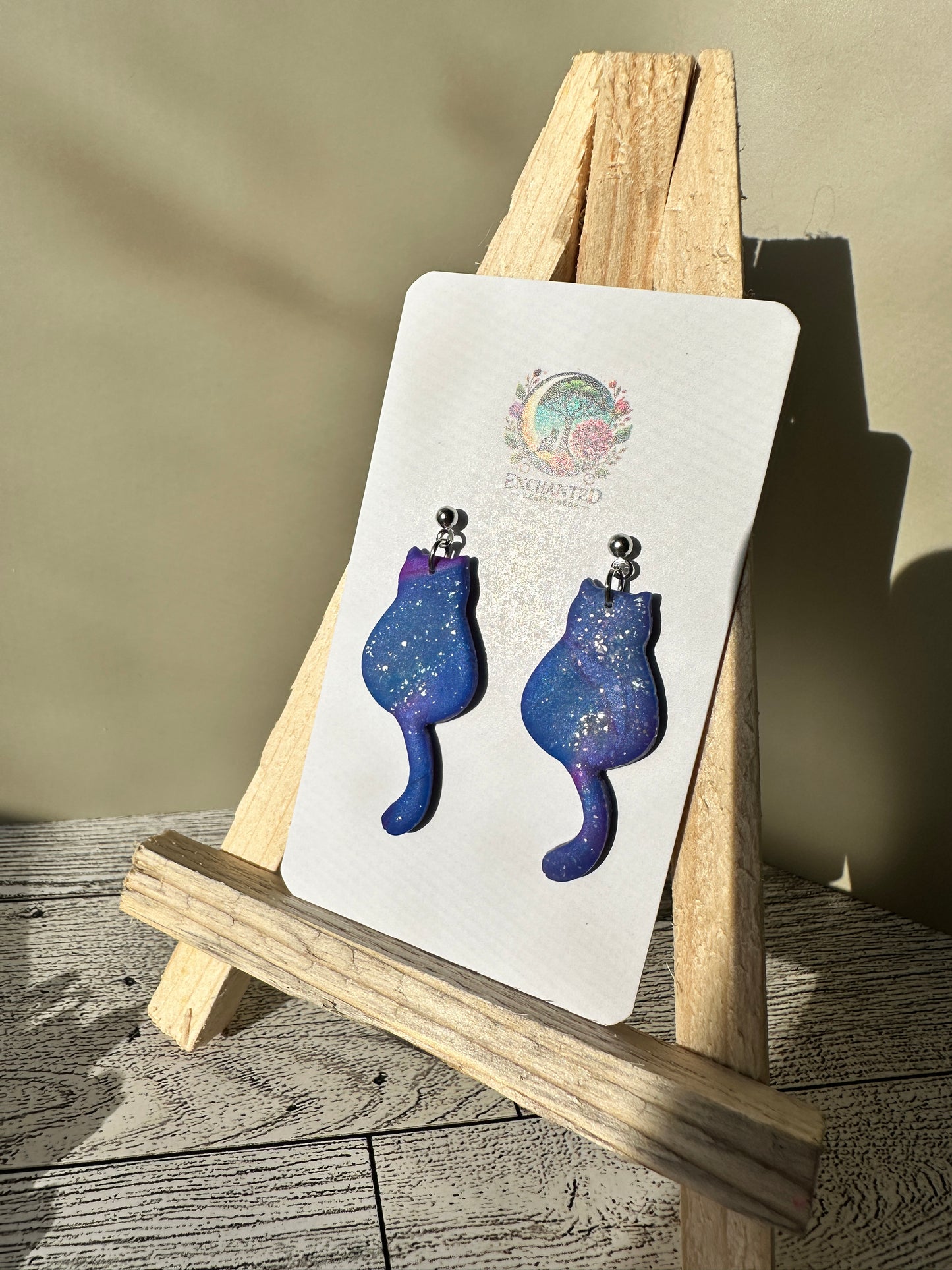 Cat Dangle Earrings