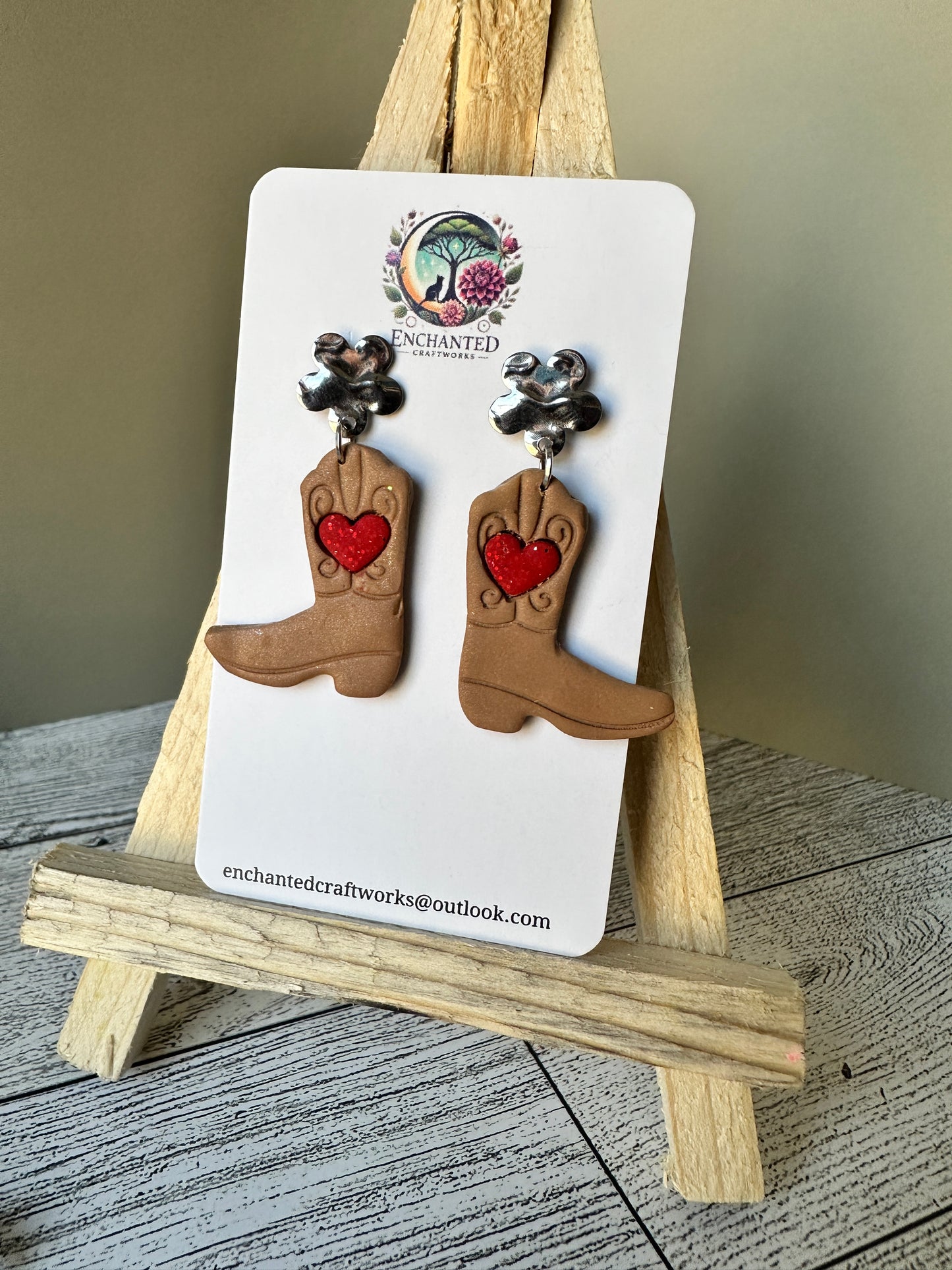 Boot Scootin’ Dangles – Heart & Soul Western Earrings