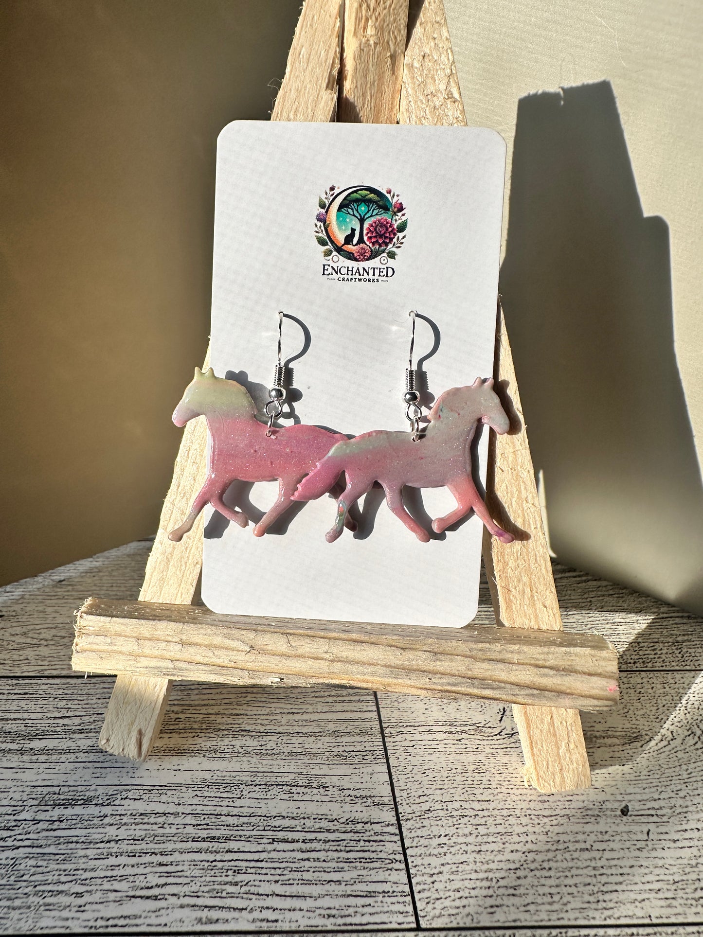 Wild Spirit Dangles – Running Horse Earrings