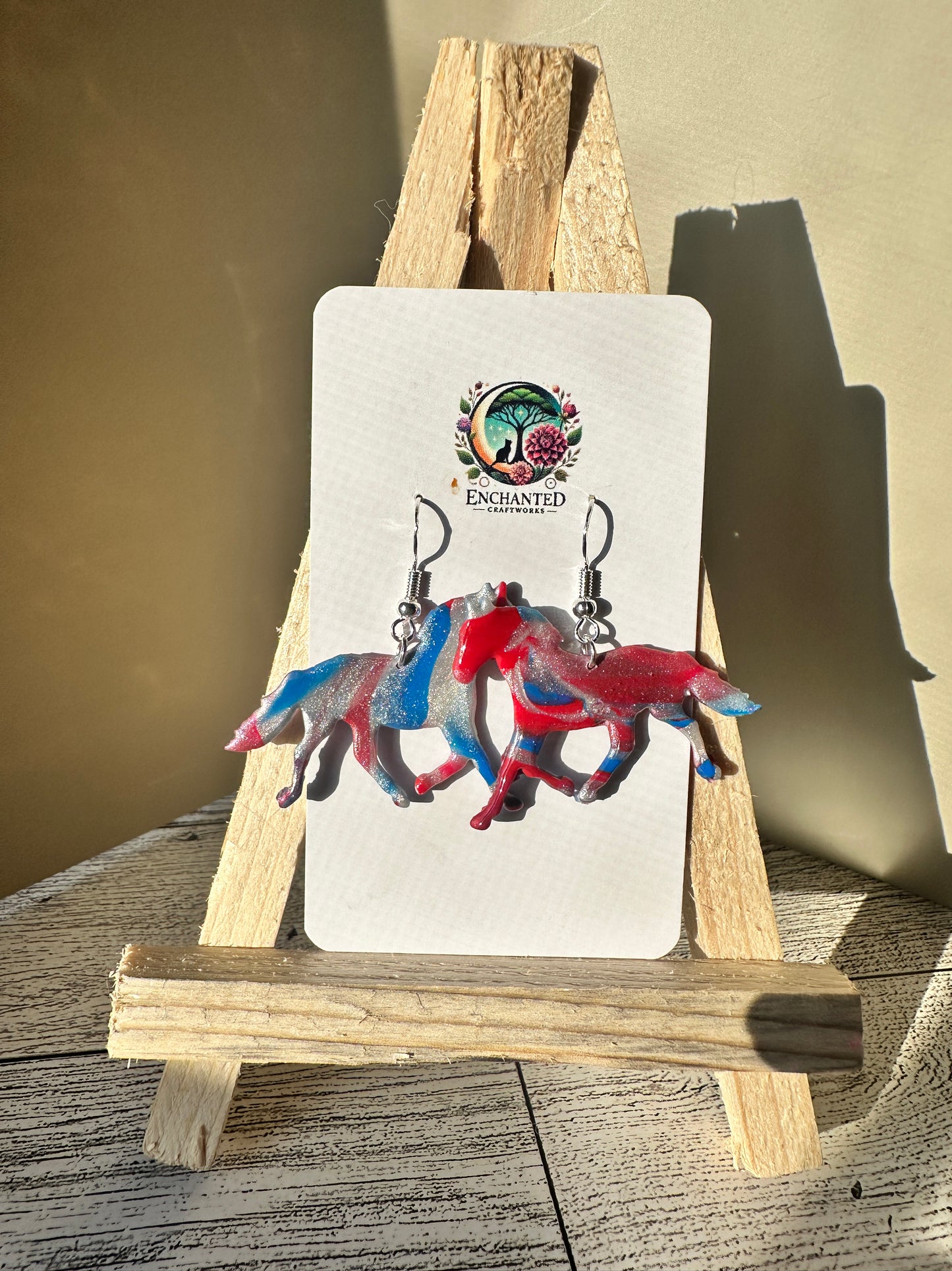 Wild Spirit Dangles – Running Horse Earrings