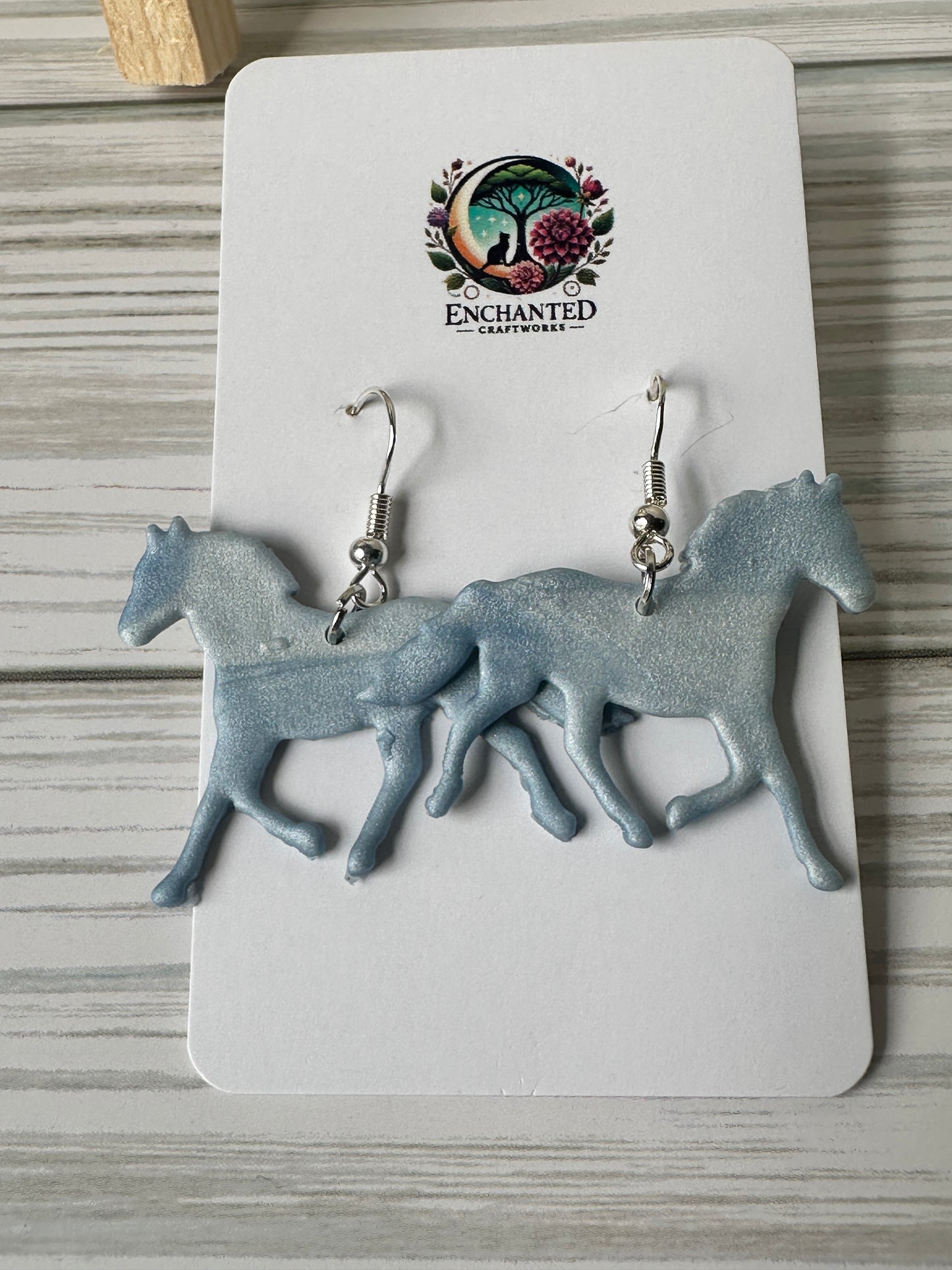 Wild Spirit Dangles – Running Horse Earrings