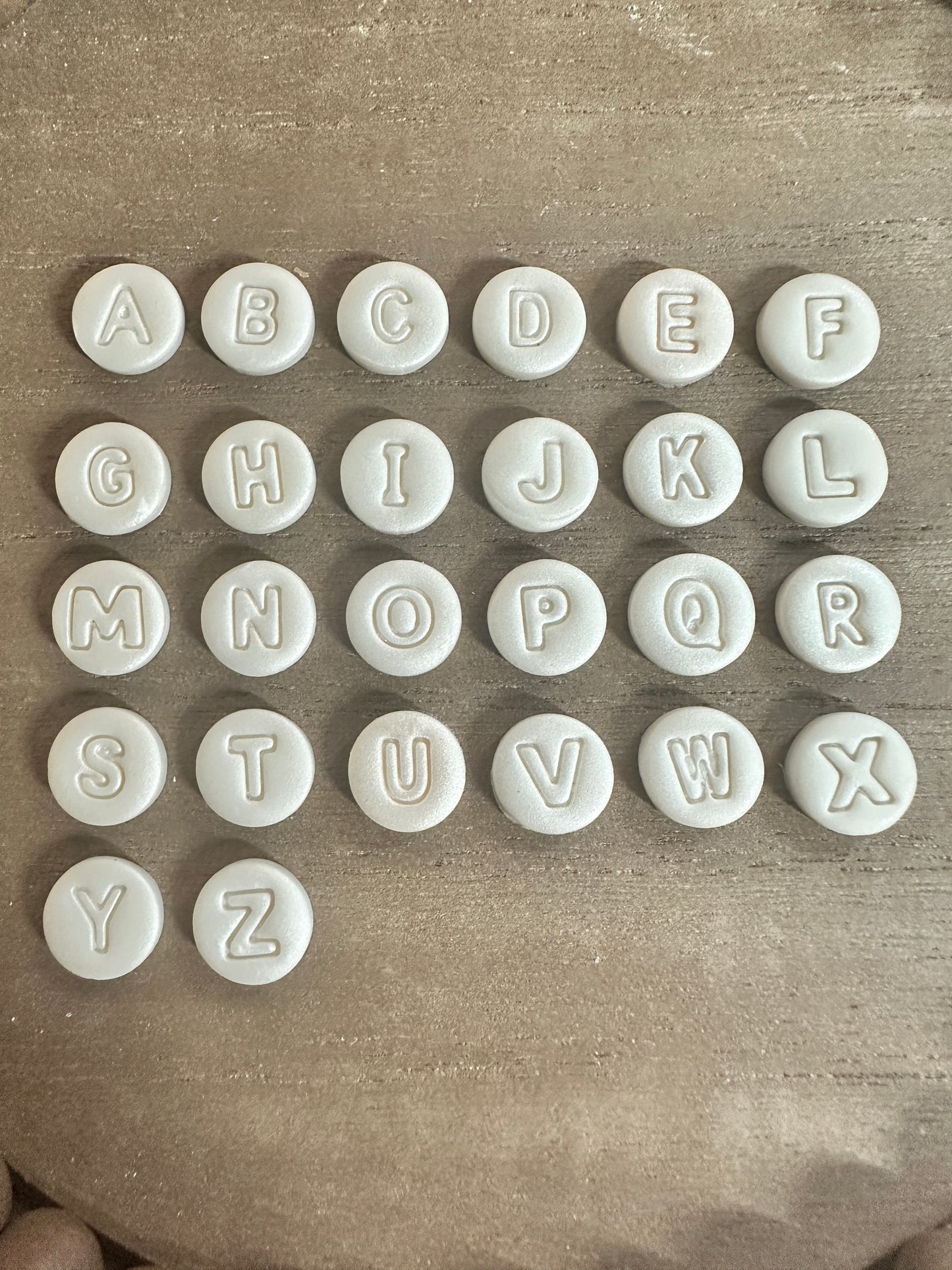 Enchanted Initial Stud Earrings – Personalized Polymer Clay