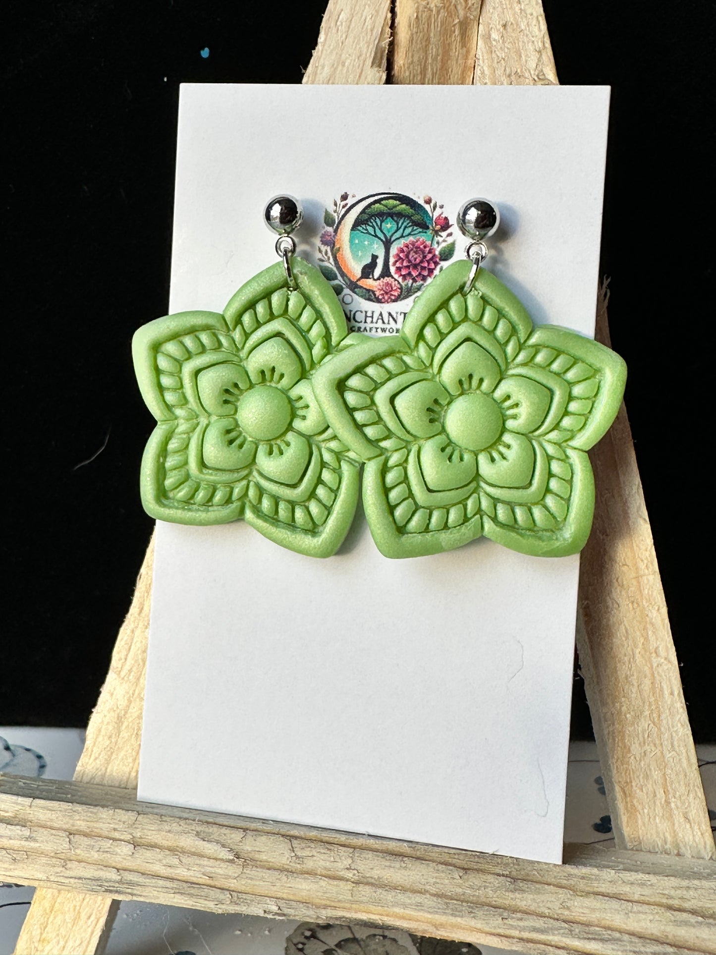 Enchanted Star Flower Dangle Earrings