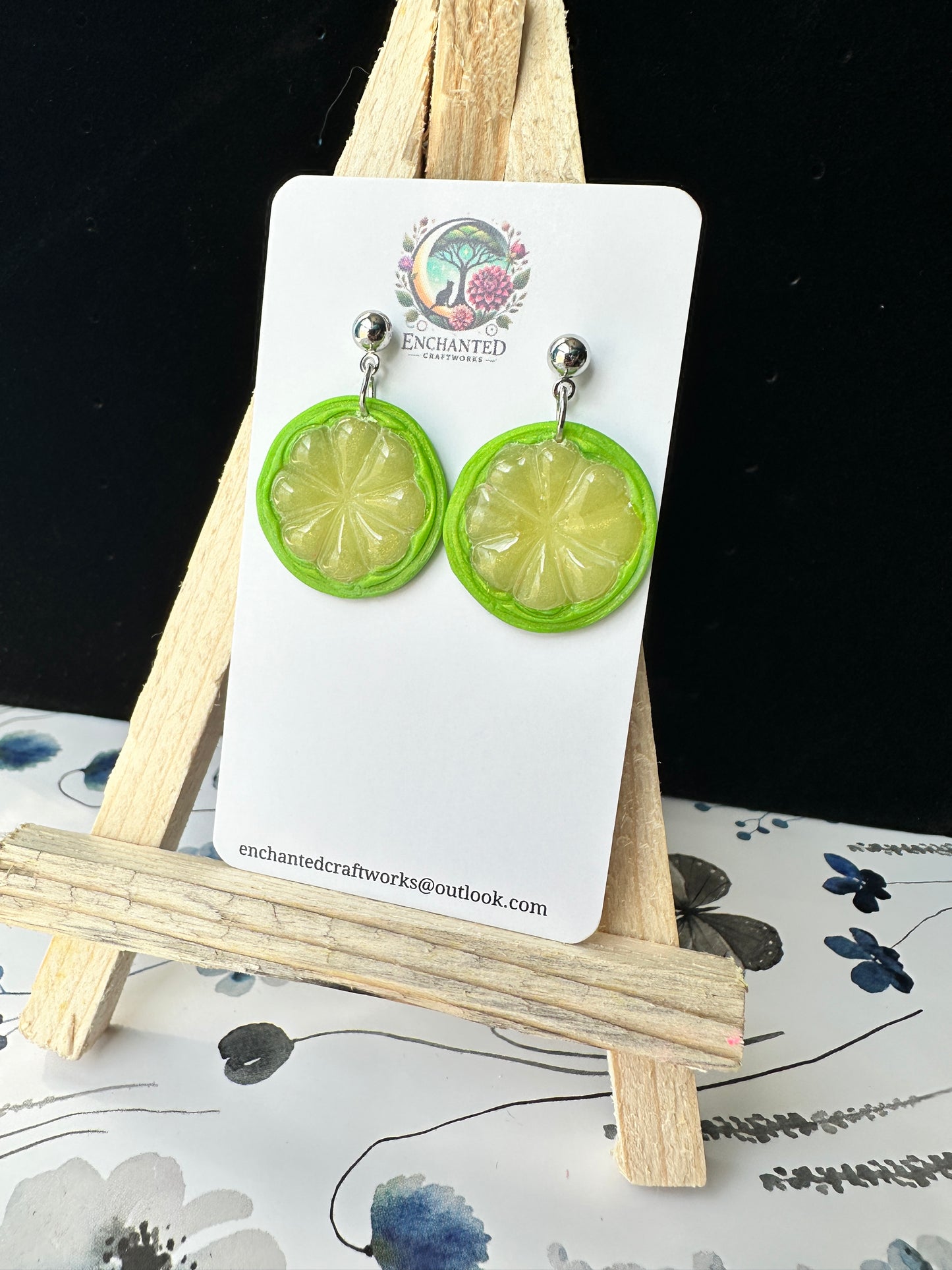 Citrus Inspired Dangle Earrings