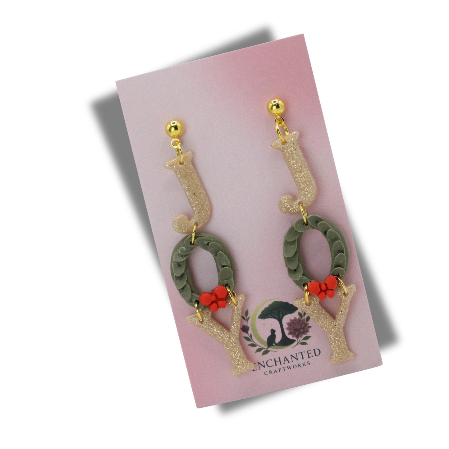 Enchanted Joy Polymer Clay Dangle Earrings
