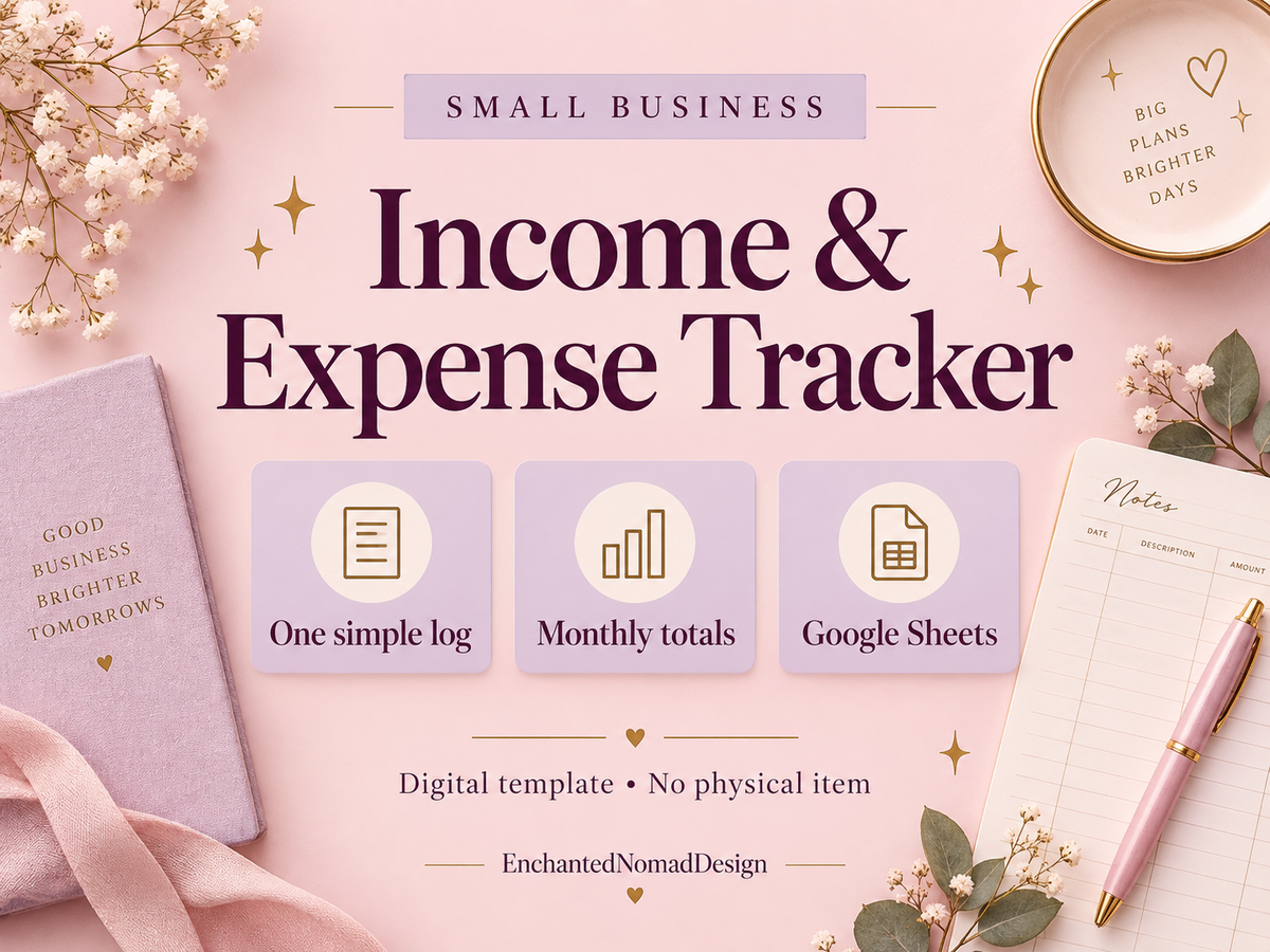 Small Business Income & Expense Tracker — Google Sheets Template