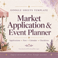 Market Application & Event Planner — Google Sheets Template