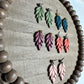 Enchanted Falling Leaves Charm Polymer Clay Dangle Earrings