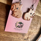Capybara Polymer Clay Dangle Earrings