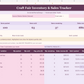 Craft Fair Inventory & Sales Tracker — Google Sheets Template