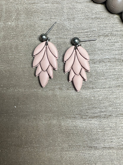 Enchanted Falling Leaves Charm Polymer Clay Dangle Earrings