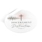 Discernment Over Distraction Round Sticker — Christian Cross Inspirational Vinyl