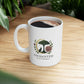 Ceramic Mug with Floral Design, Elegant Coffee Cup, Customizable Gift for Friends, Inspirational Tea Mug, Home & Office Decor