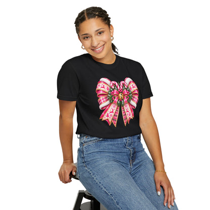 Christmas Pink Gift Bow T-Shirt