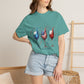 Red Wine & Blue T-Shirt — Patriotic Wine Glasses 4th of July Tee