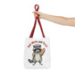 Red White and Feral Raccoon Tote Bag – 'Merica Hot Dog Patriotic Canvas Tote