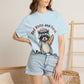 Patriotic Raccoon T-Shirt — "Red White and Feral" Hot Dog Design