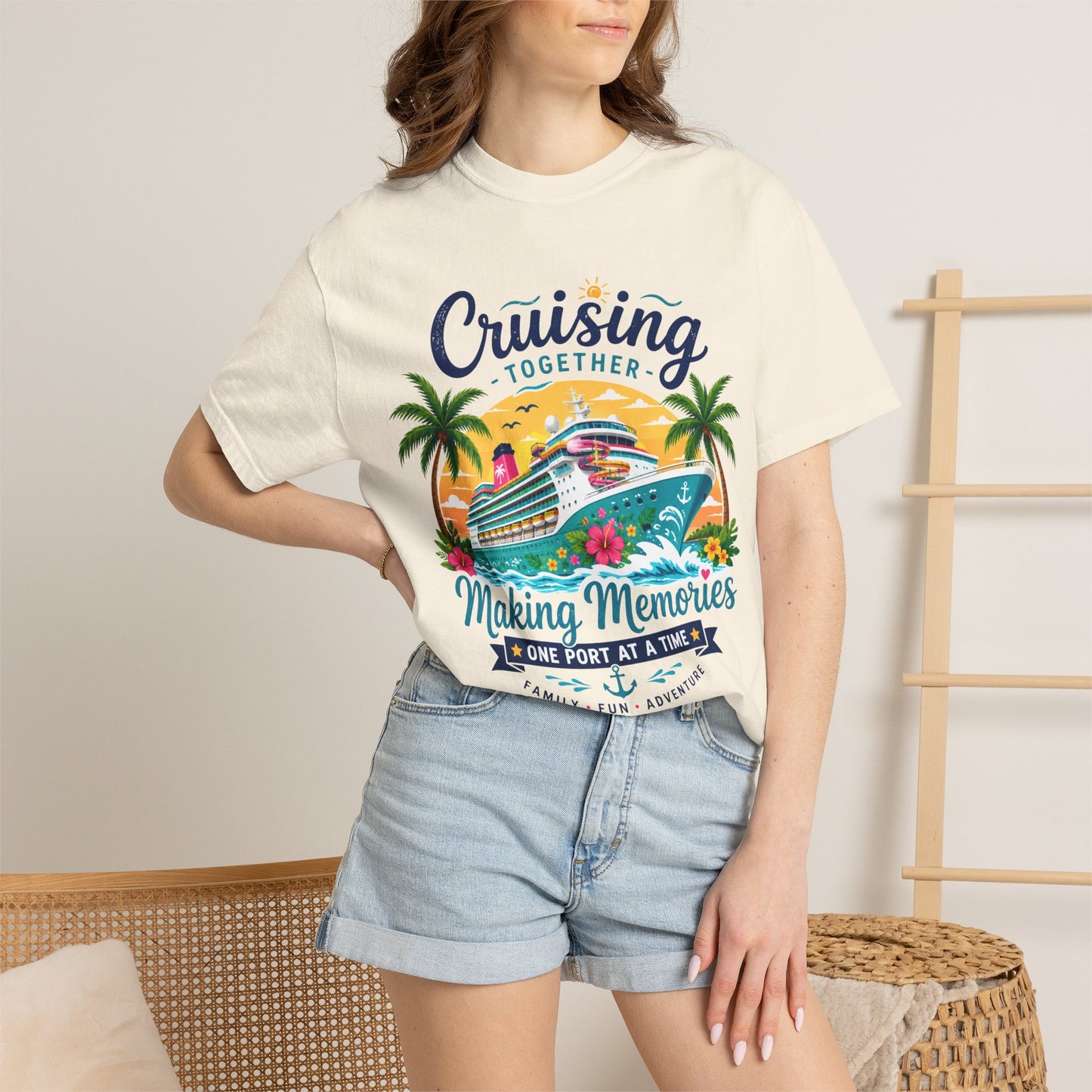 Cruising Together T-Shirt — “Making Memories One Port at a Time” Cruise Vacation Tee