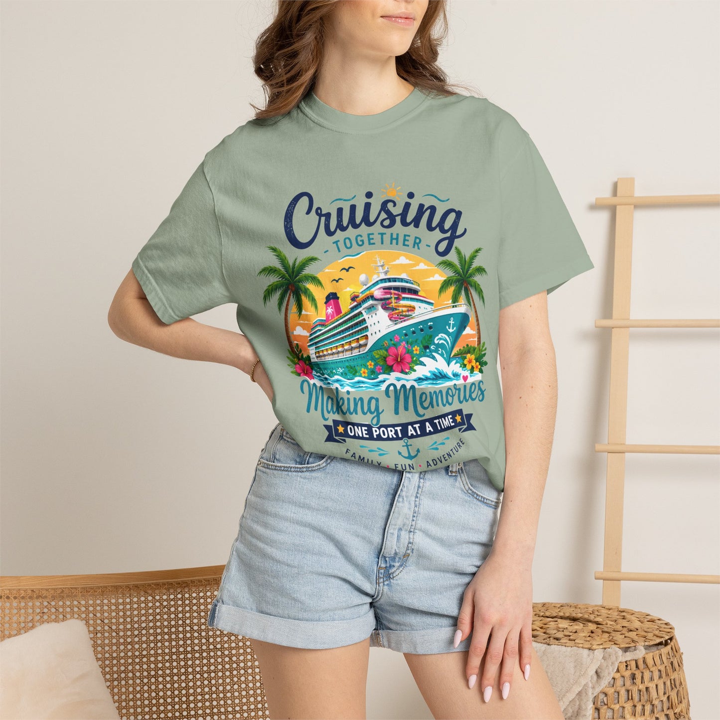 Cruising Together T-Shirt — “Making Memories One Port at a Time” Cruise Vacation Tee