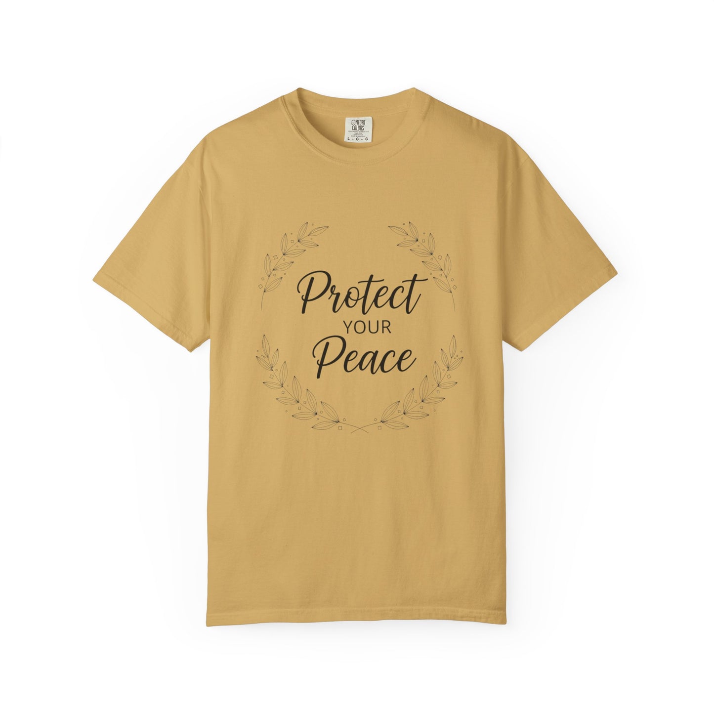 Protect Your Peace T-Shirt — Inspirational Floral Graphic Tee