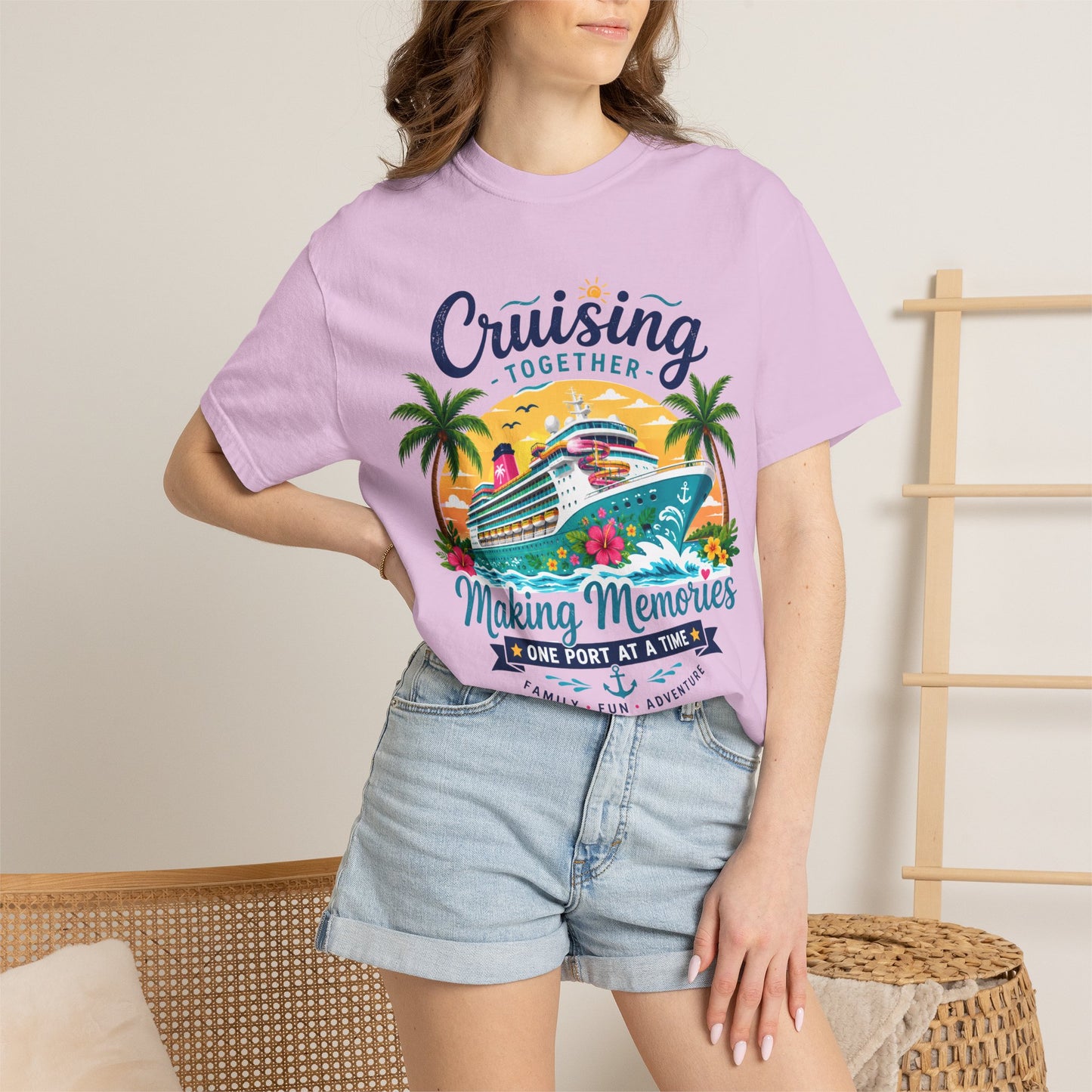 Cruising Together T-Shirt — “Making Memories One Port at a Time” Cruise Vacation Tee