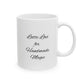 Ceramic Mug with Floral Design, Elegant Coffee Cup, Customizable Gift for Friends, Inspirational Tea Mug, Home & Office Decor