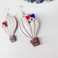 “Up, Up & Away” – Enchanted Hot Air Balloon Polymer Clay Earrings