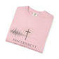 T-Shirt — "Discernment Over Distraction" Cross Graphic Spiritual Tee