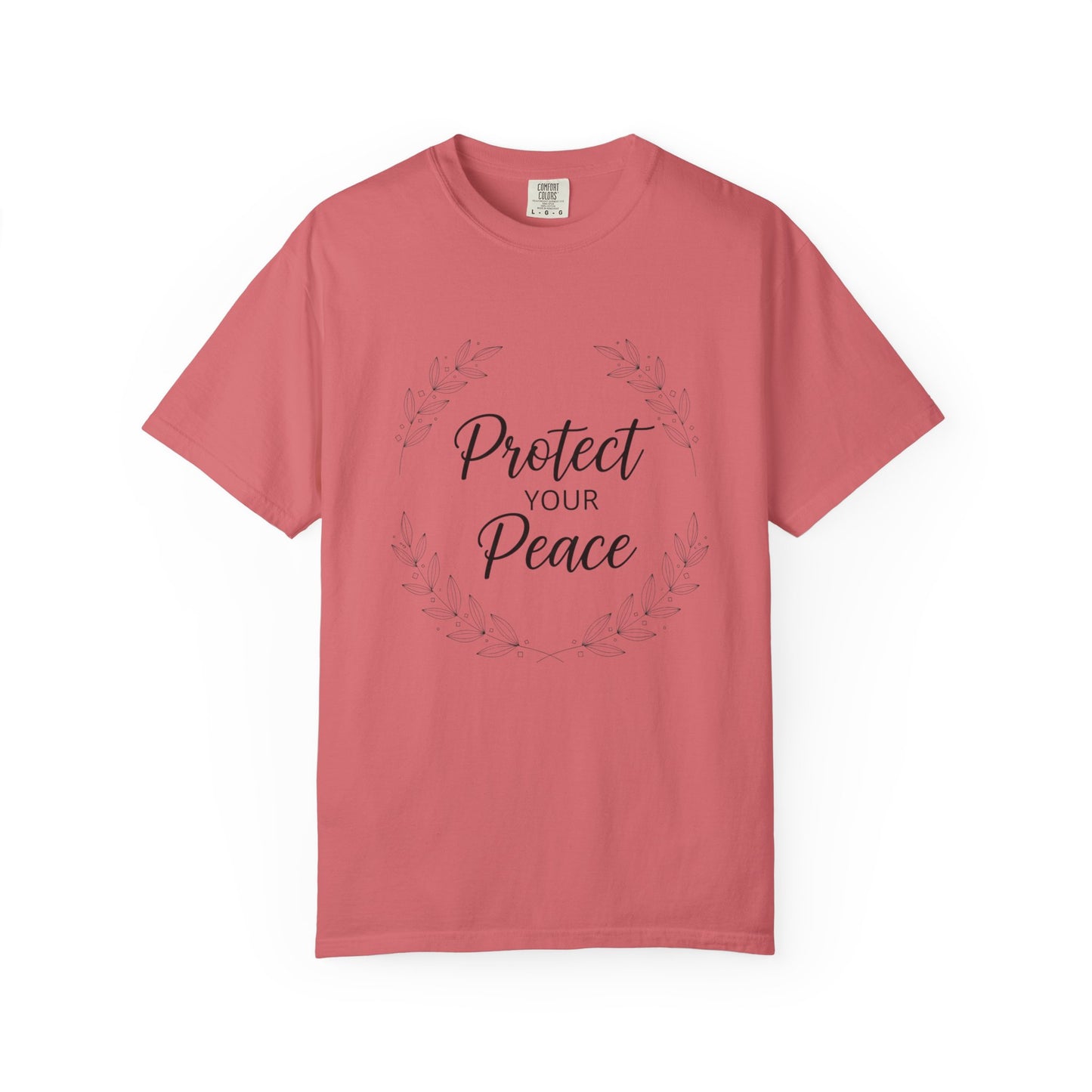 Protect Your Peace T-Shirt — Inspirational Floral Graphic Tee