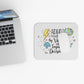 ADHD Powered by Vibes Mouse Pad — Colorful Inspirational Desk Accessory