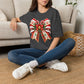 Christmas Ribbon Bow T-Shirt — Festive Plaid Holiday Graphic Tee