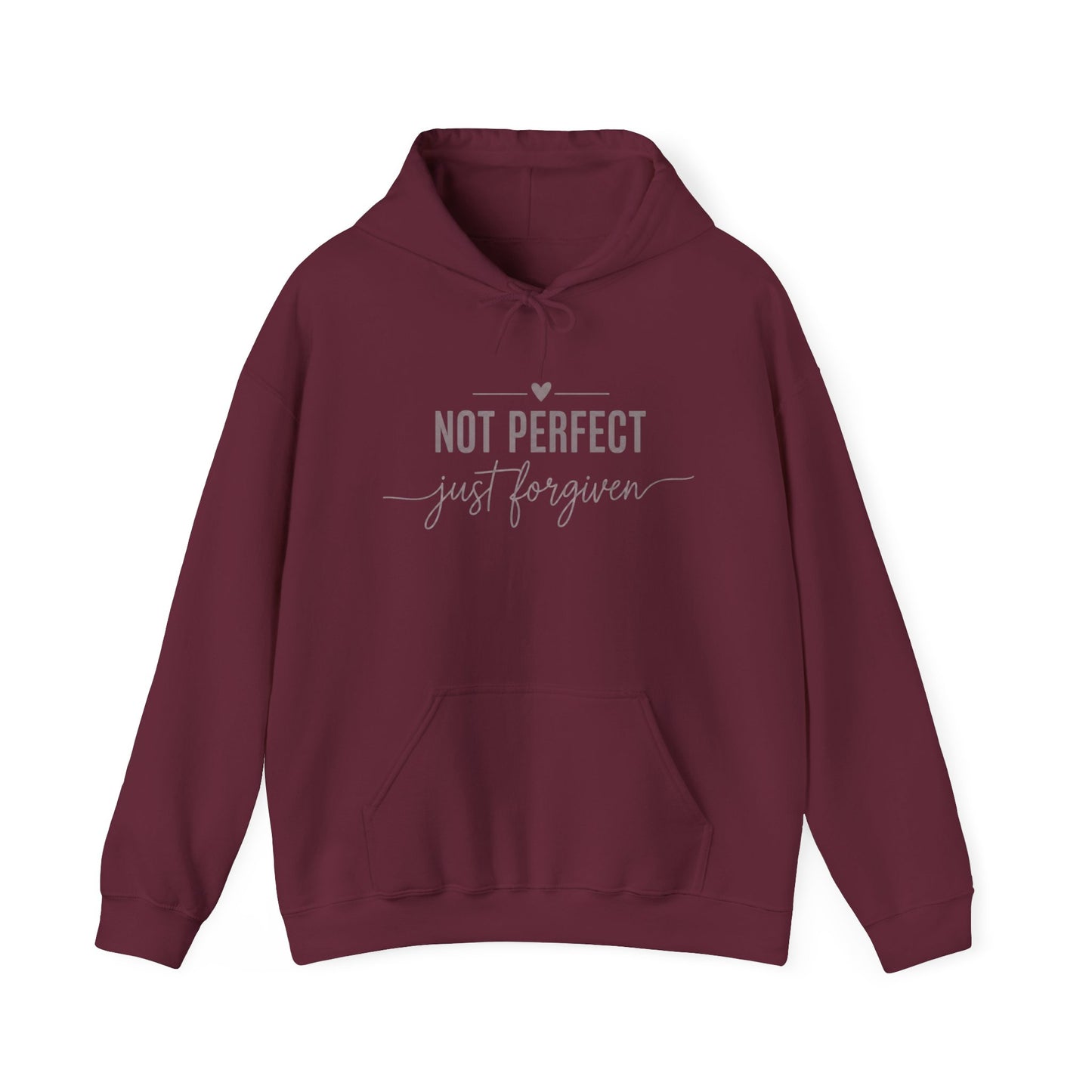 "Not Perfect, Just Forgiven” Hoodie – Cozy Faith-Inspired Comfort Wear