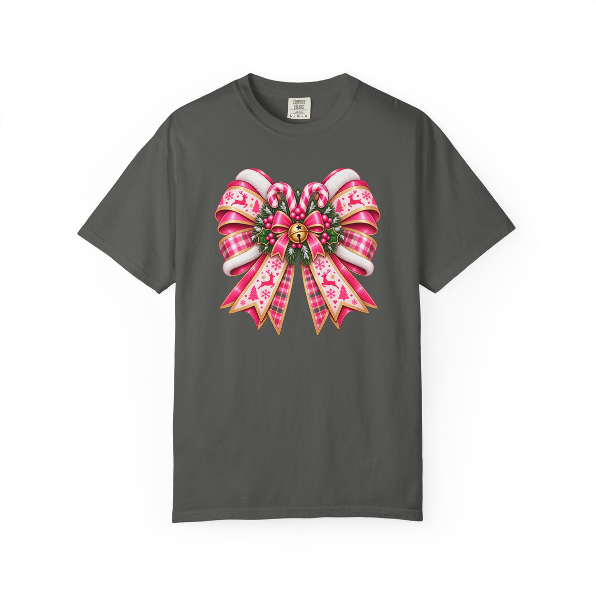 Christmas Pink Gift Bow T-Shirt