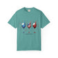 Red Wine & Blue T-Shirt — Patriotic Wine Glasses 4th of July Tee